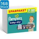 Pampers Baby Dry Gr. 7, 15+ kg - (168 Stück)